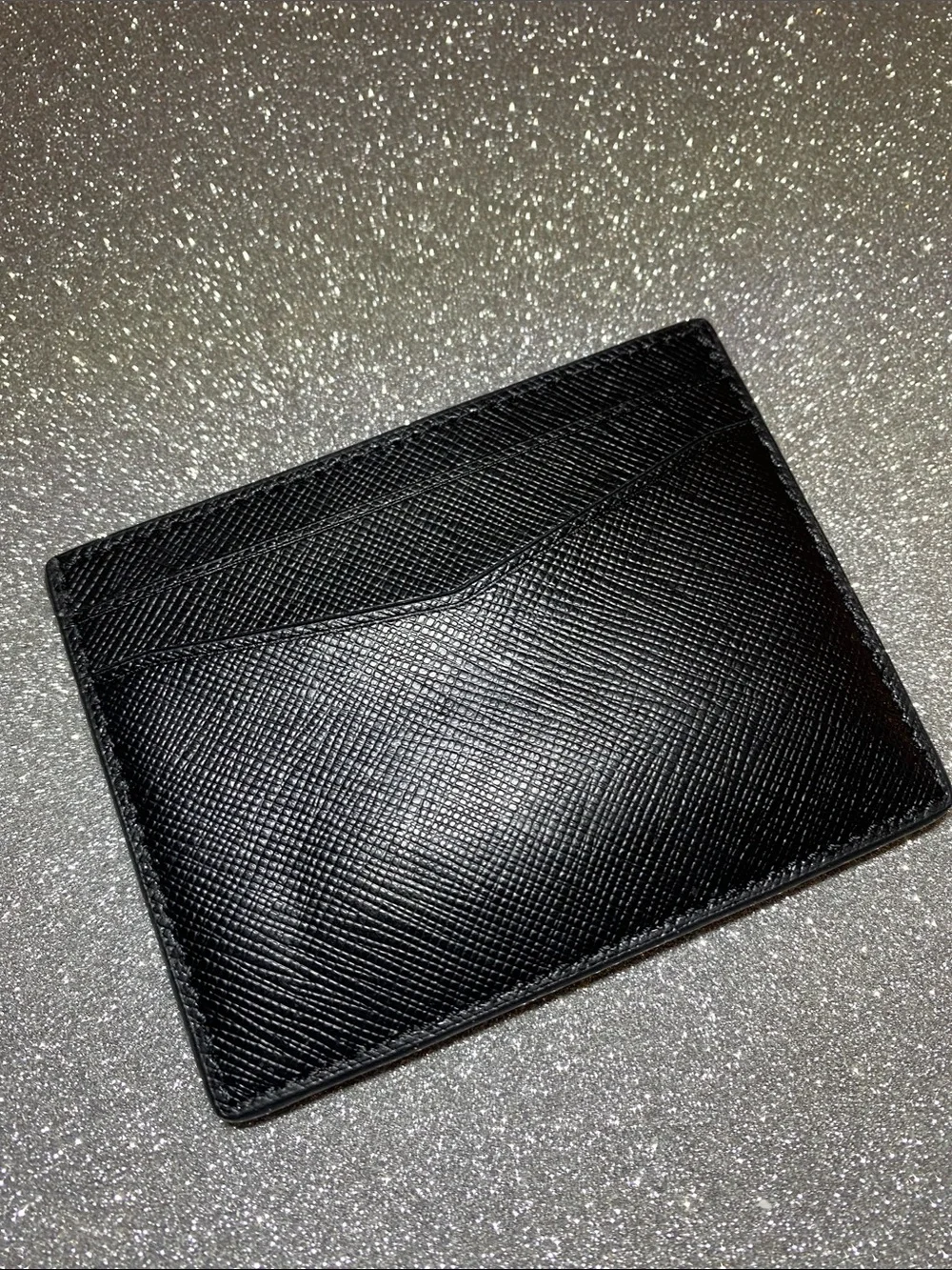 Kate Spade New York Staci Small Slim Card Holder – Black Saffiano Leather